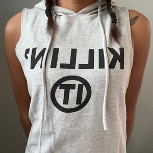 Grey killin it hoodie dress